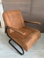 Fauteuil Ivar, Cognac, Leen Bakker, Huis en Inrichting, Fauteuils, Ophalen, Modern, luxe, comfortabel, 75 tot 100 cm, Zo goed als nieuw