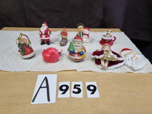 kerst beeldjes hangers 9x [a959], Ophalen of Verzenden, 'T Olde Gre-j, Info@toldegrej.nl, Endepoelstraat 20f Didam