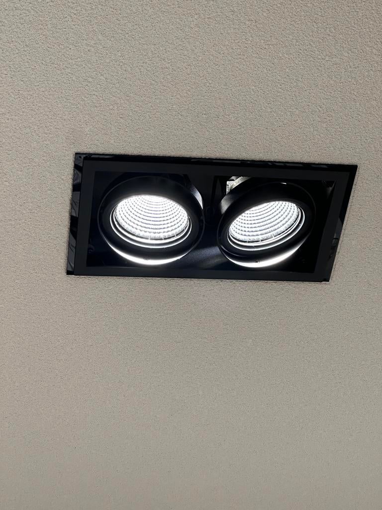 Cardanische spots zwart, Ophalen, Zo goed als nieuw, Metaal of Aluminium, Led