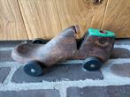 Vintage houten auto vorm van een schoen leest. Antiek., Ophalen
