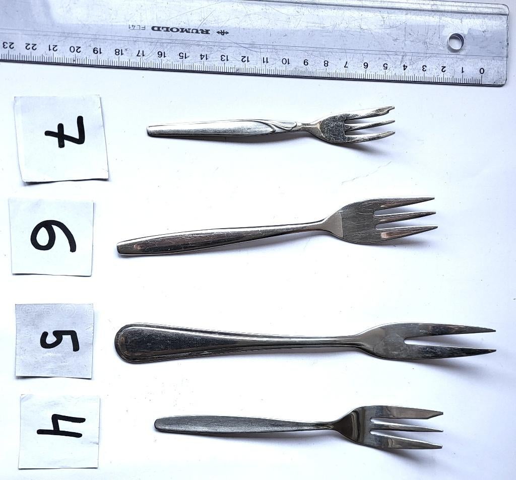 Antieke Vintage Vorkjes WMF Gebak- Taart- dessertvorkjes, Ophalen of Verzenden