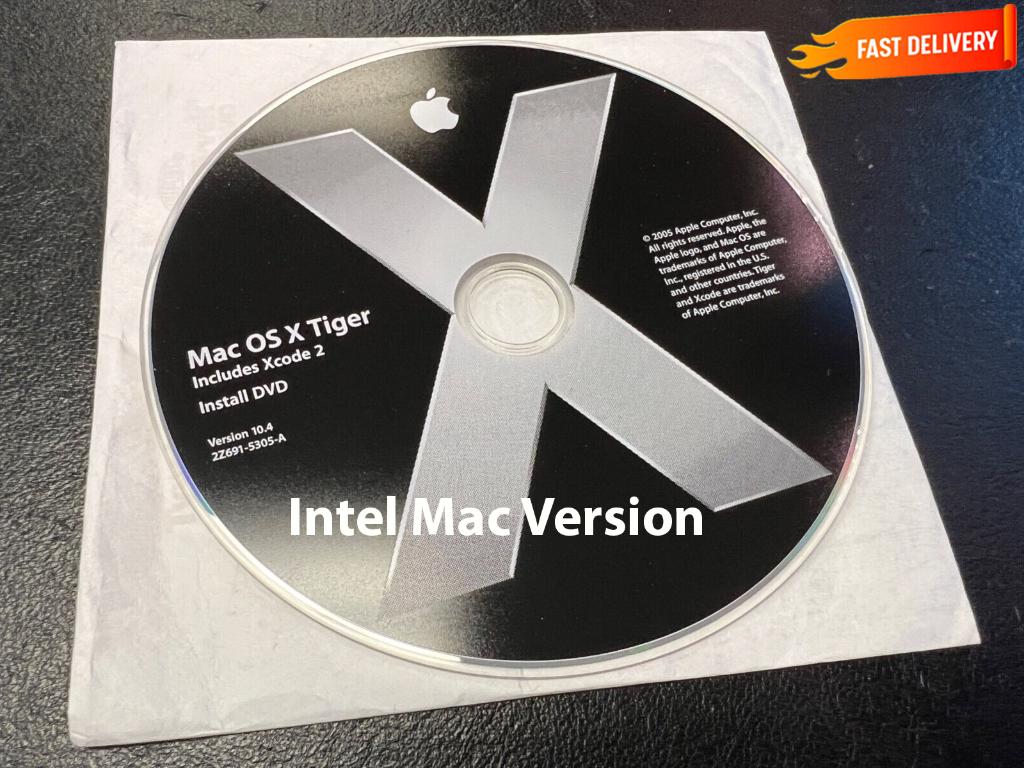 Installeer Mac OS X Tiger 10.4.11 via DVD, INTEL VERSIE OSX, Ophalen of Verzenden, Nieuw, MacOS
