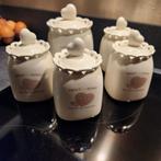 Setje potjes van Kutahya porselein, Ophalen of Verzenden, Porselein, Overige stijlen, Overige typen