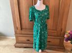 Pom Amsterdam jurk maat 36, groen met print, Ophalen of Verzenden, Zo goed als nieuw, Maat 36 (S), Onder de knie
