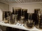 Luminarc arcoroc france bruin glas servies smoke zie adv., Ophalen of Verzenden, Zo goed als nieuw, Glas, Effen