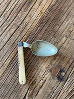 Antieke opvouwbare lepel met been handvat, Antiek en Kunst, Antiek | Bestek, Ophalen of Verzenden