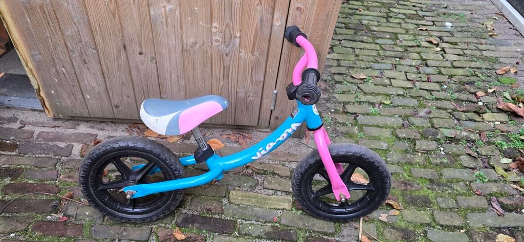 Viavia loopfiets - Blauw/Roze, Ophalen, Gebruikt, Loopfiets