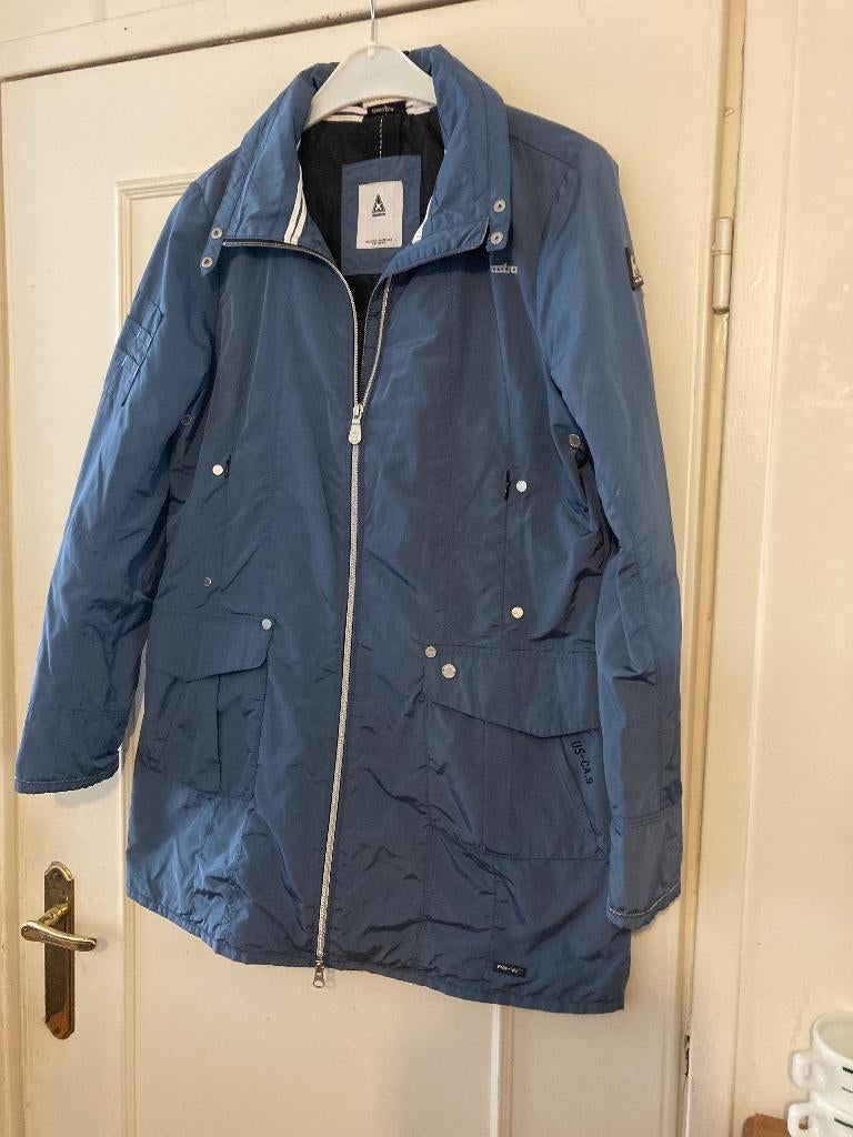 Mooie petrol blauwe lange gevoerde jas van Gaastra, maat XL, Watersport en Boten, Watersportkleding, Ophalen of Verzenden, Zo goed als nieuw
