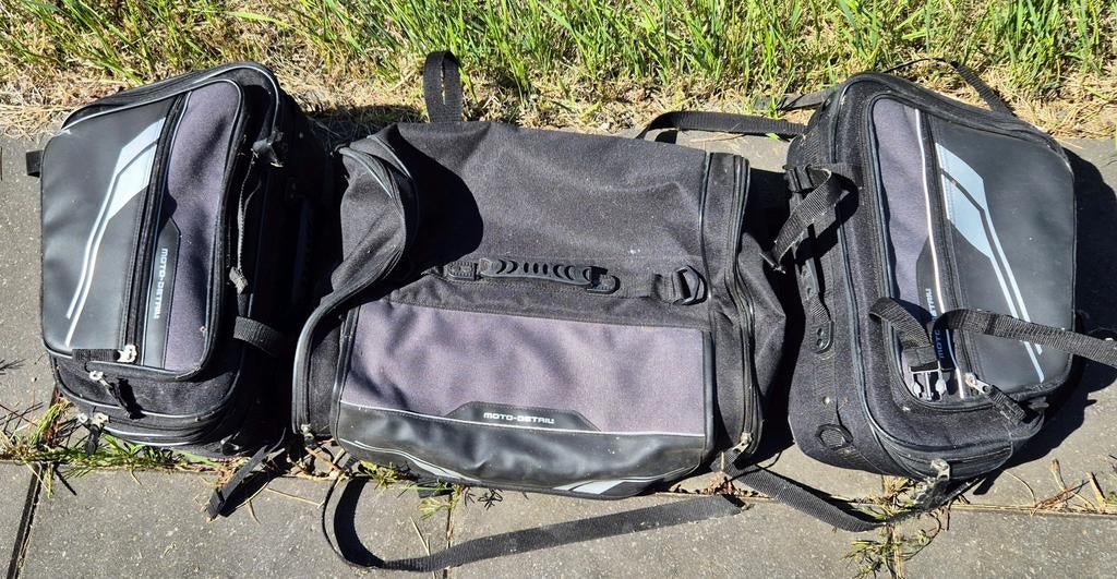 Motor tassen set met regenhoezen, Ophalen of Verzenden, Gebruikt