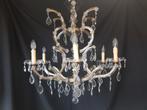 grote 7  lamps Maria Theresia kroonluchter, Ophalen, Gebruikt, Glas