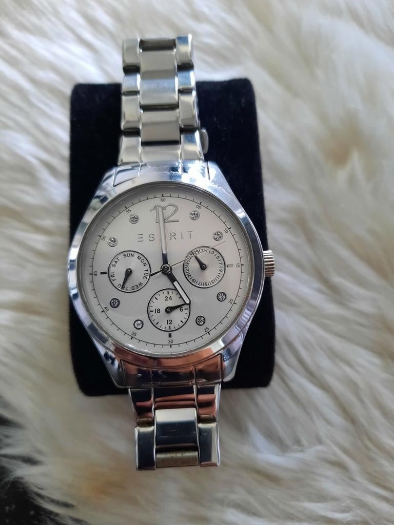 3 Esprit dameshorloges, Sieraden, Tassen en Uiterlijk, Horloges | Dames, Gebruikt, Polshorloge, Esprit, Staal, Staal, Met strass