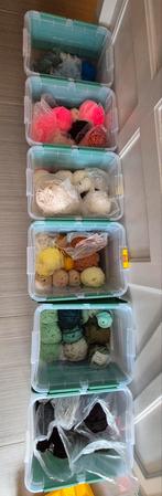 Heel veel (acryl) garen 40 nieuw, 30 aangebroken, Ophalen, Nieuw, Breien of Haken, Wol of Garen