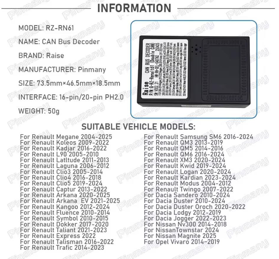 Renault CAB BUS adapter (dubbel), Ophalen, Nieuw