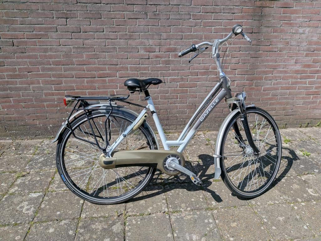 Gazelle damesfiets frame 49 cm, Fietsen en Brommers, Ophalen, Gebruikt, Velgrem, 47 tot 50 cm