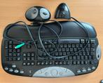 Logitech draadloos (ergonomisch) toetsenbord en muis, Computers en Software, Ophalen, Gebruikt, Draadloos, Qwerty