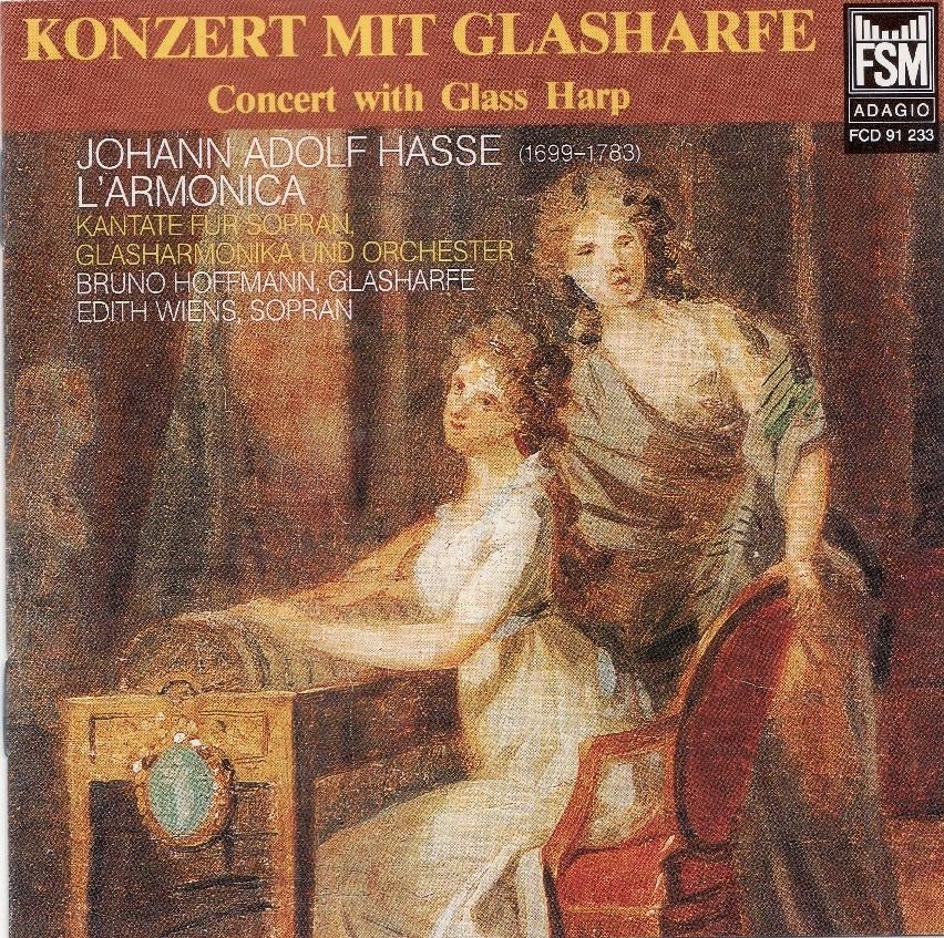 CD - Bruno Hoffmann - Konzert mit glasharfe - 1990, Cd's en Dvd's, Cd's | Klassiek, Zo goed als nieuw, Orkest of Ballet, Barok