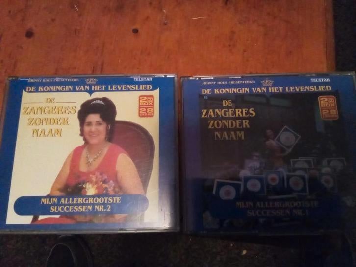 2 cd box zangeres zonder naam deel 1 & 2 telstar, Ophalen of Verzenden, Gebruikt, Levenslied of Smartlap