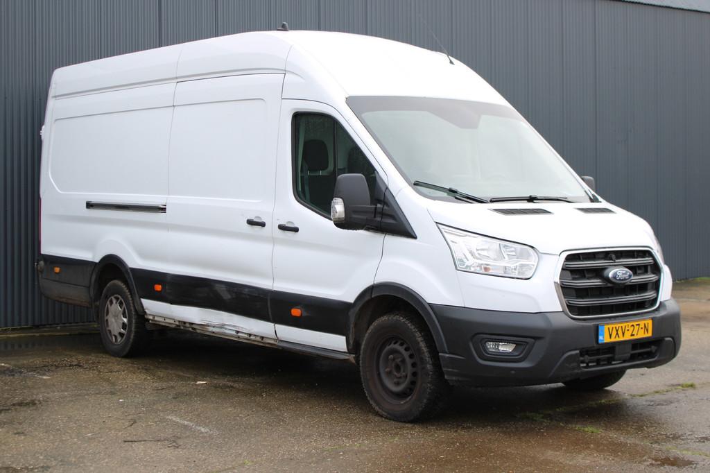 Ford Transit 350 2.0 TDCI L3H3 Trend RWD (bj 2021), Auto's, 1995 cc, 4 cilinders, 2381 kg, Wit