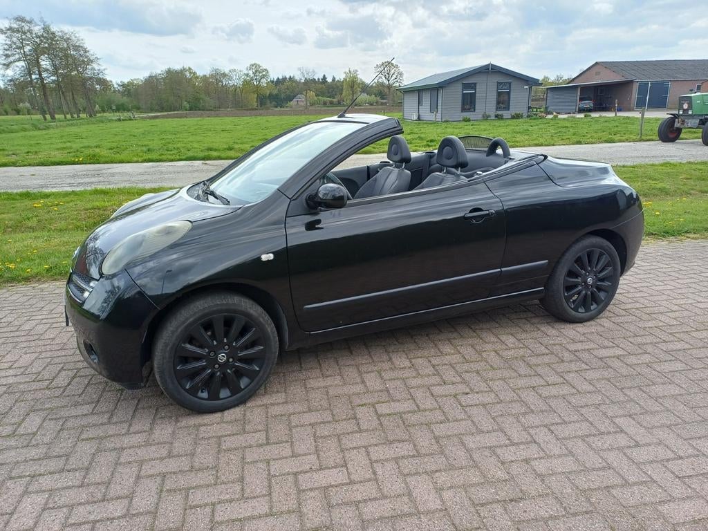 Nissan Micra 1.6 C+C 2006 Zwart, Auto's, Nissan, Particulier, Micra, Benzine, D, Cabriolet, Handgeschakeld, Origineel Nederlands