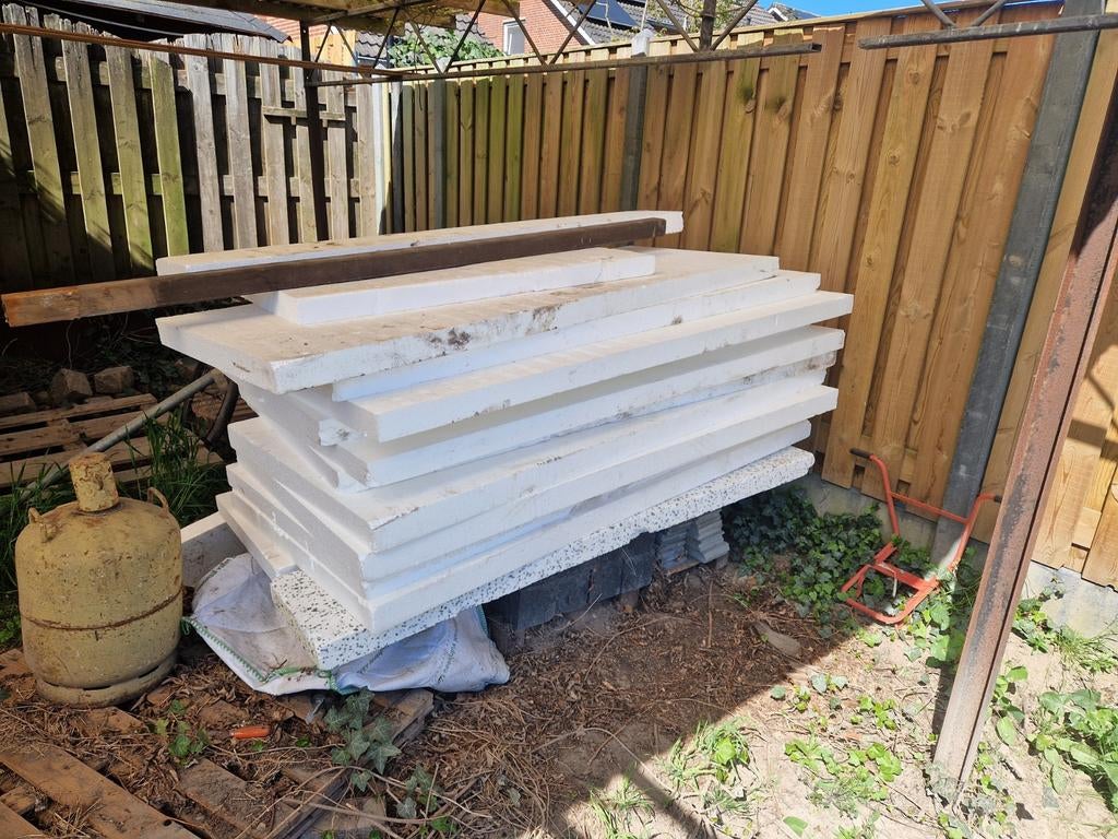 Gratis Isolatieplaten EPS 100, Ophalen of Verzenden, Nieuw, Piepschuim (Tempex), 15 m² of meer