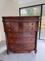 Antieke Schotse Mahonie Kast met Glazen Knoppen, Antiek en Kunst, Ophalen