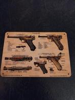 Metalen plaat luger, Ophalen of Verzenden, Nederland, Embleem of Badge