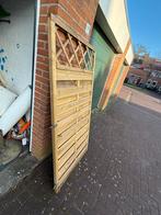 Houten tuinscherm 180x90 cm met trellis, Tuin en Terras, Ophalen, Gebruikt, Minder dan 100 cm, 150 tot 200 cm