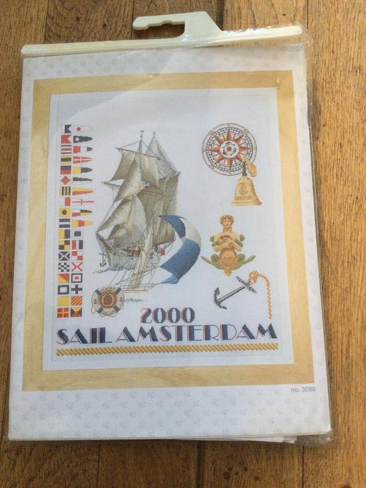 Borduurpakket Sail Amsterdam 2000, Hobby en Vrije tijd, Borduren en Borduurmachines, Nieuw, Borduurpakket, Handborduren, Ophalen of Verzenden
