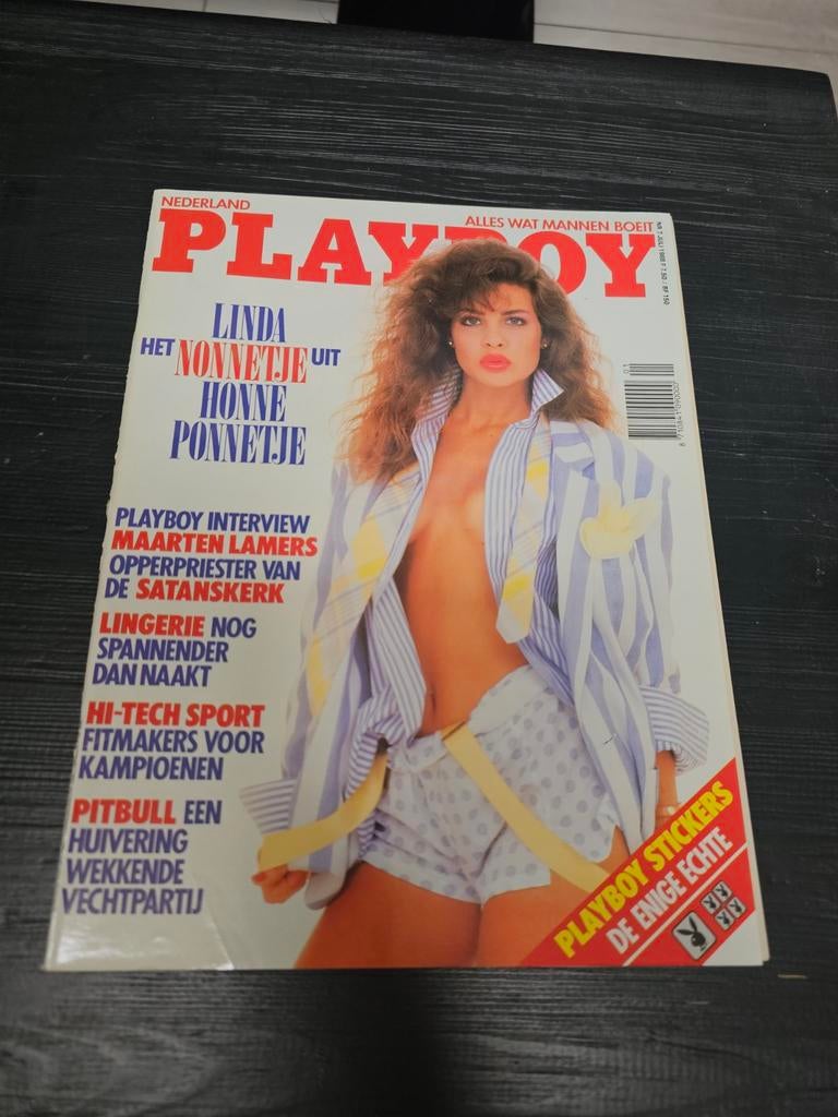 Playboy Nederland Juli 1988 - Linda Honne Ponnet, Ophalen of Verzenden, Gelezen, Overige typen