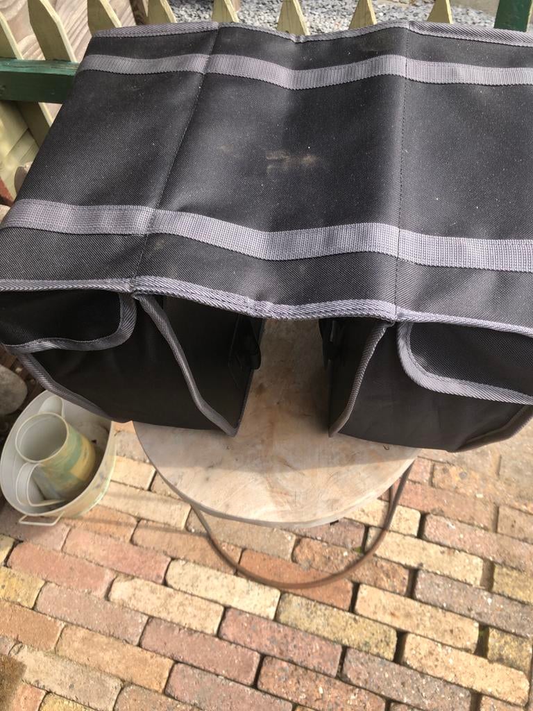 Nieuwe dubbele fietstas - Zwart met grijze accenten, Ophalen of Verzenden, Nieuw