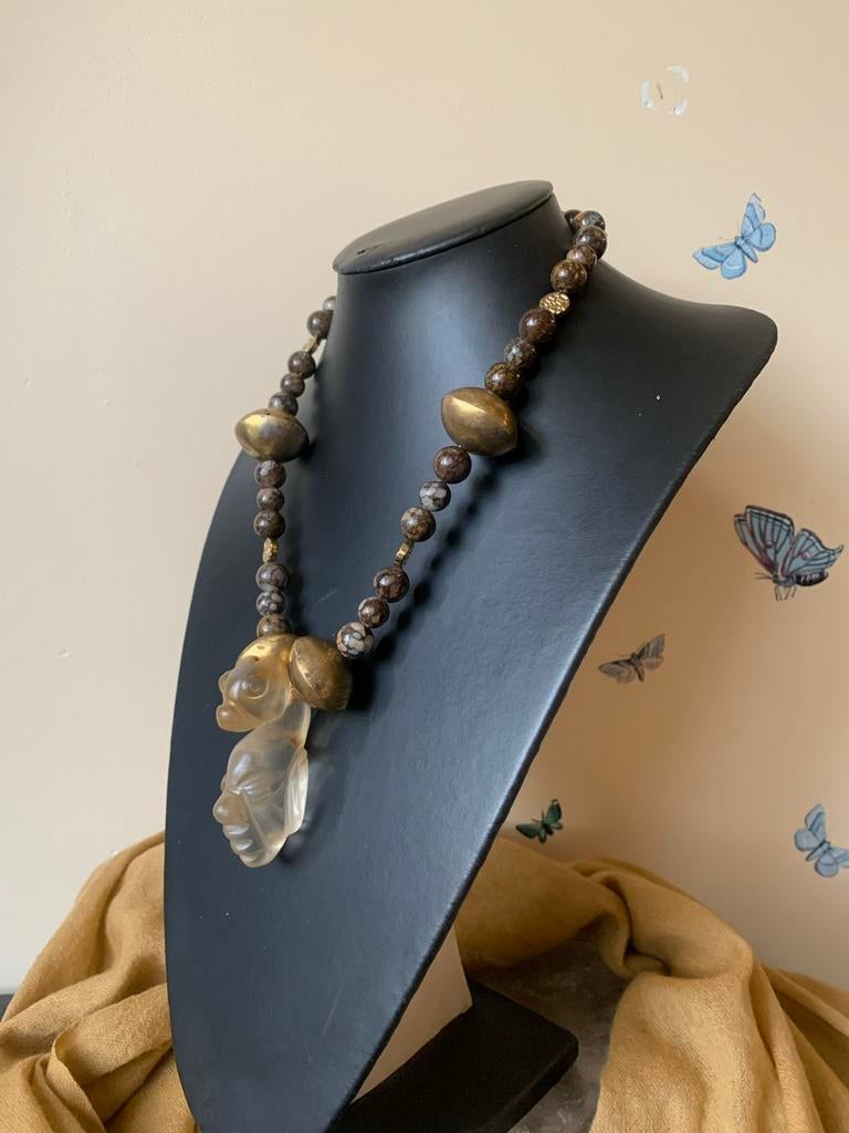 Boulder opaal amulet hanger geluk uniek eyecatcher SALE, Ophalen of Verzenden, Nieuw, Steen of Mineraal, Met edelsteen