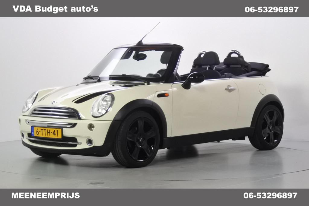 Mini Mini Cabrio 1.6 Cooper 17" Bullit black, Voorwielaandrijving, Stof, Gebruikt, Zwart