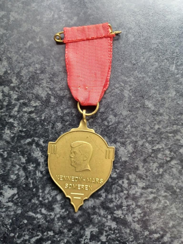 Medaille Kennedy Mars Someren 1977, Ophalen, Overige materialen, Nederland