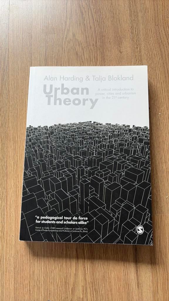 Urban Theory - Alan Harding & Talja Blokland, Ophalen of Verzenden, Zo goed als nieuw