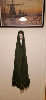 Handgebreide Groene Sjaal - Warm en Stijlvol, Kleding | Dames, Mutsen, Sjaals en Handschoenen, Maat 46/48 (XL) of groter, Ophalen of Verzenden