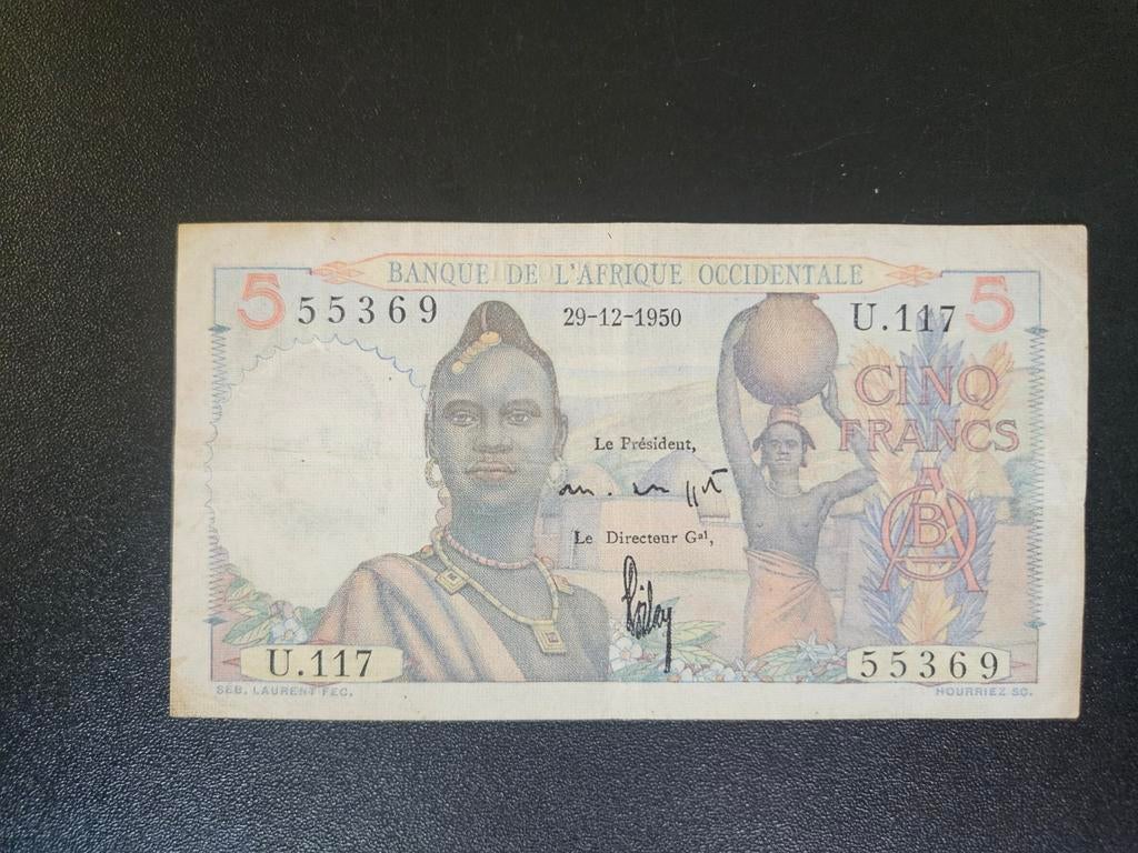Frans West Afrika pick 36 1950, Postzegels en Munten, Bankbiljetten | Afrika, Ophalen of Verzenden, Overige landen, Los biljet