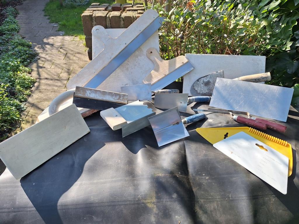 Complete stukadoor set: stucen, stucken, stukadoren, Doe-het-zelf en Verbouw, Gereedschap | Handgereedschap, Ophalen of Verzenden