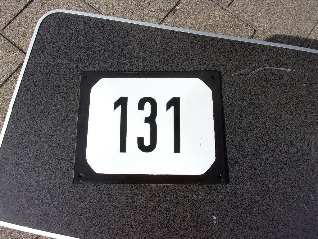 emaille huis nummer bord, Antiek en Kunst, Ophalen of Verzenden