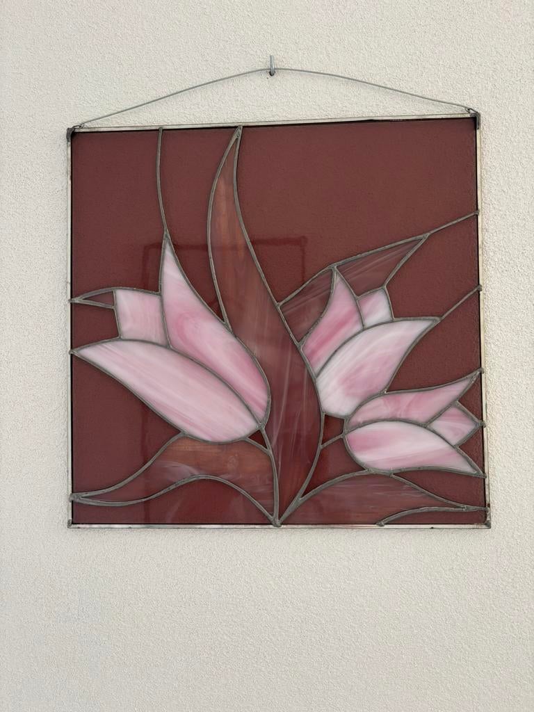 Glas in lood schilderij, Ophalen