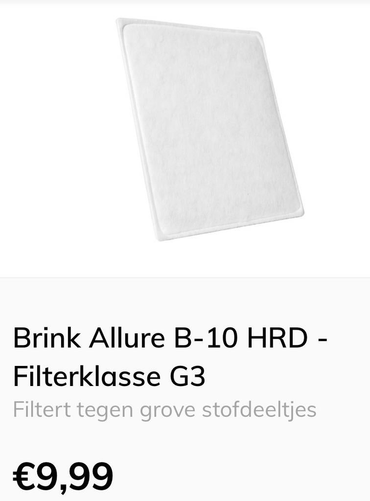 1x Filter Brink Allure B.10 HRD, Ophalen, Nieuw