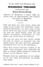 Thelosen Wilhelmus Sambeek 1882-1968 Boxmeer, Ophalen of Verzenden