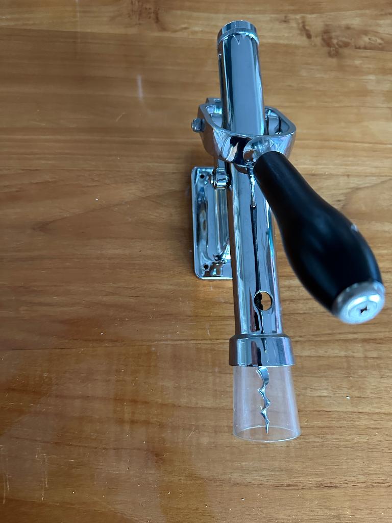 Verchroomde kurkentrekker met spiraal-beveiligingshuls, Ophalen of Verzenden, Nieuw