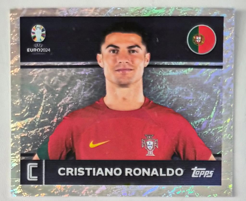 Voetbalplaatjes Euro 2024 105 st. + Ronaldo + leeg album, Ophalen of Verzenden, Nieuw, Overige sporten, Poster, Plaatje of Sticker