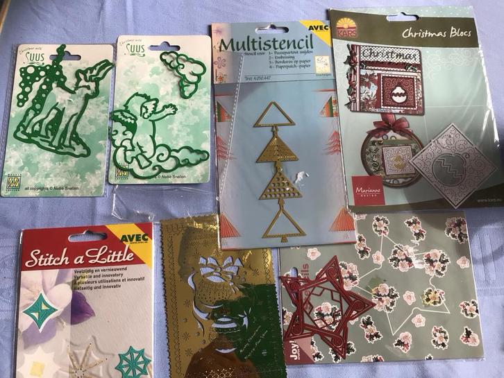 Diverse knutselsets en stencils kerst nr 10, Hobby en Vrije tijd, Knutselen, Gebruikt, Knutselmateriaal, Overige merken, Metaal