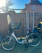 Mamafiets Mercure met Bobike zitjes en windscherm, Fietsen en Brommers, Fietsen | Dames | Moederfietsen, 2 zitjes, Dubbele standaard