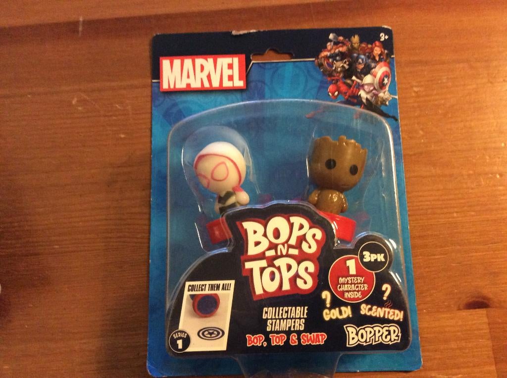 Marvel Bops n Tops 3-pak. 1 ervan mystery. Nieuw, Ophalen of Verzenden, Nieuw