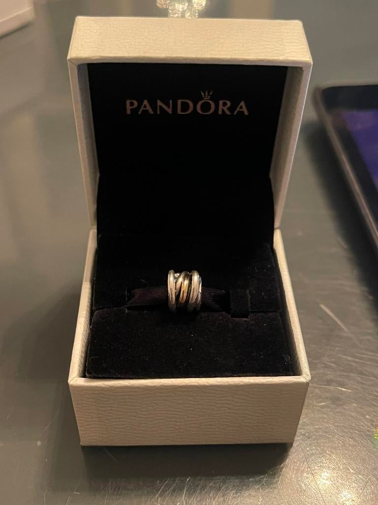 Pandora Cluster bedel met goud, Ophalen of Verzenden, Zo goed als nieuw, Goud, Pandora