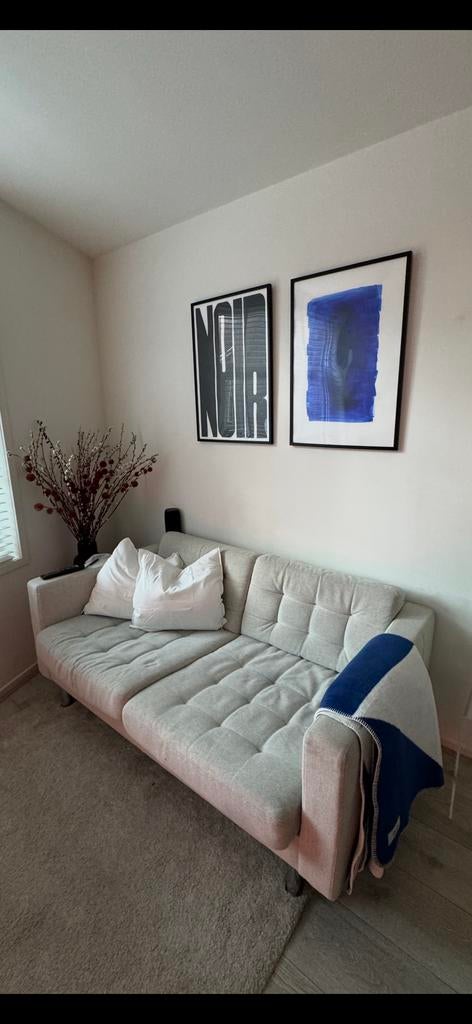 IKEA Landskrona 2-zits bank Gunnared beige, Huis en Inrichting, Banken | Bankstellen, Ophalen, Gebruikt, 150 tot 200 cm, Tweepersoons