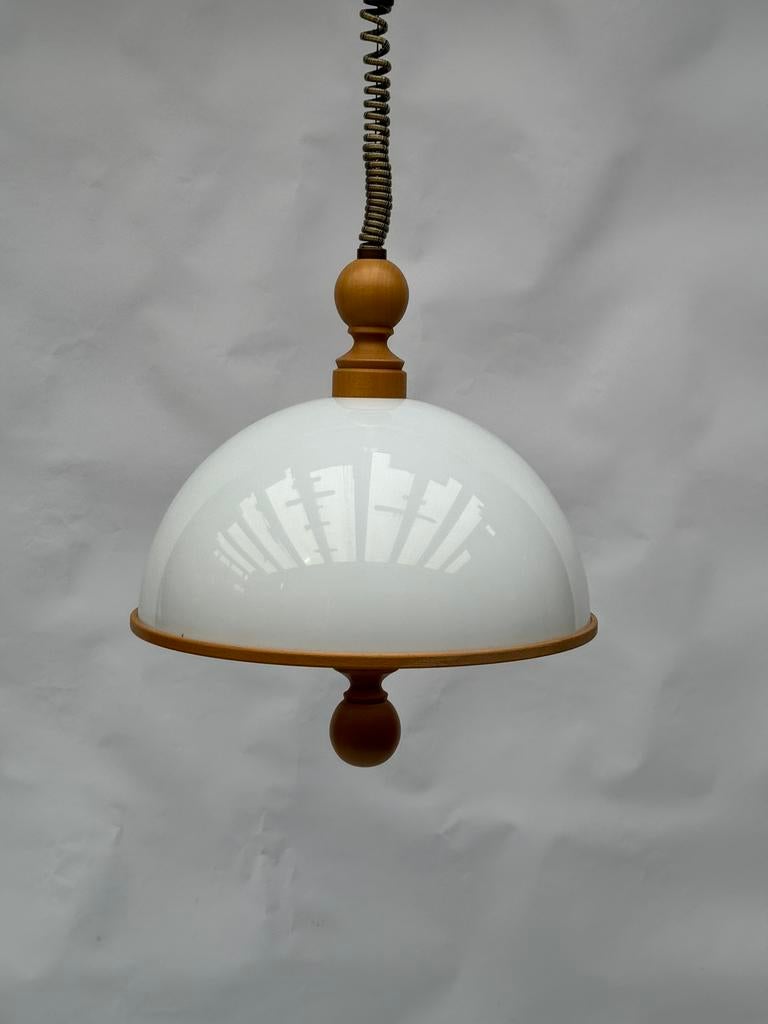 Vintage Steinhauer Mushroom Paddestoel Lamp, Hout, Ophalen of Verzenden, Minder dan 50 cm, Space age vintage