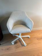 Bureaustoel beige/wit, Ophalen, Zo goed als nieuw, 75 tot 100 cm